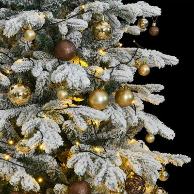 Artificial Hinged Christmas Tree 300 LEDs & Ball Set 180 cm