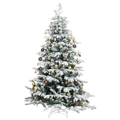 Artificial Hinged Christmas Tree 300 LEDs & Ball Set 210 cm