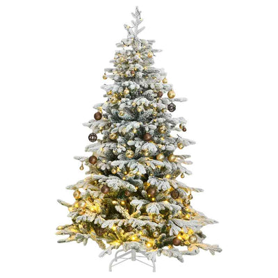 Artificial Hinged Christmas Tree 300 LEDs & Ball Set 240 cm