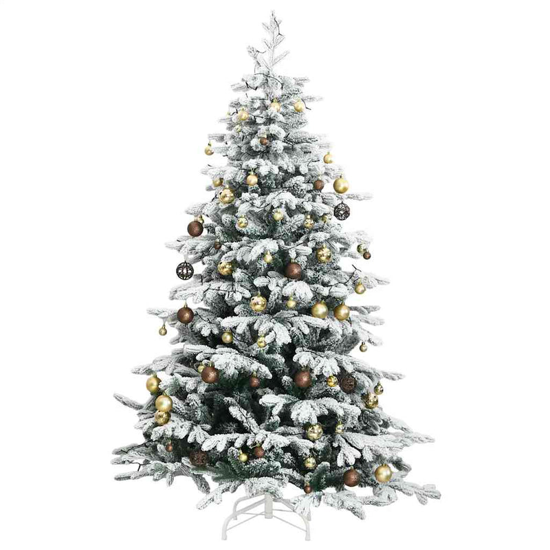 Artificial Hinged Christmas Tree 300 LEDs & Ball Set 240 cm