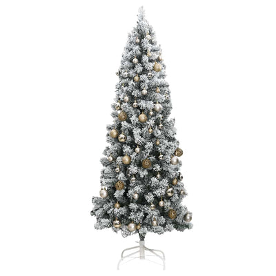 Artificial Hinged Christmas Tree with 300 LEDs & Ball Set 180 cm