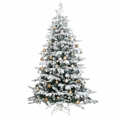 Artificial Hinged Christmas Tree 300 LEDs & Ball Set 180 cm