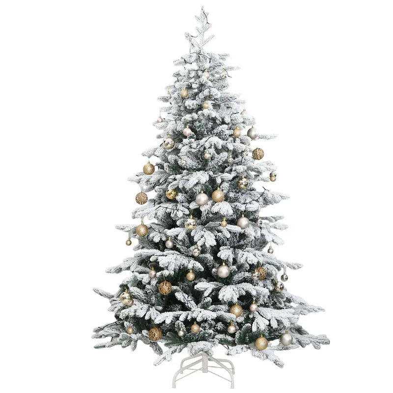 Artificial Hinged Christmas Tree 300 LEDs & Ball Set 240 cm