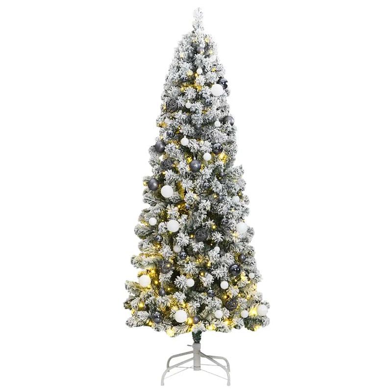 Artificial Hinged Christmas Tree with 300 LEDs & Ball Set 180 cm