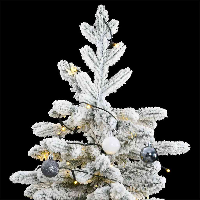 Artificial Hinged Christmas Tree 300 LEDs & Ball Set 210 cm