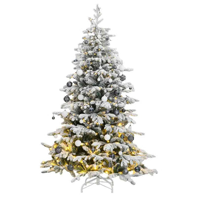 Artificial Hinged Christmas Tree 300 LEDs & Ball Set 240 cm