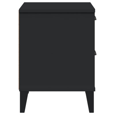 Bedside Cabinet VIKEN Black Engineered Wood