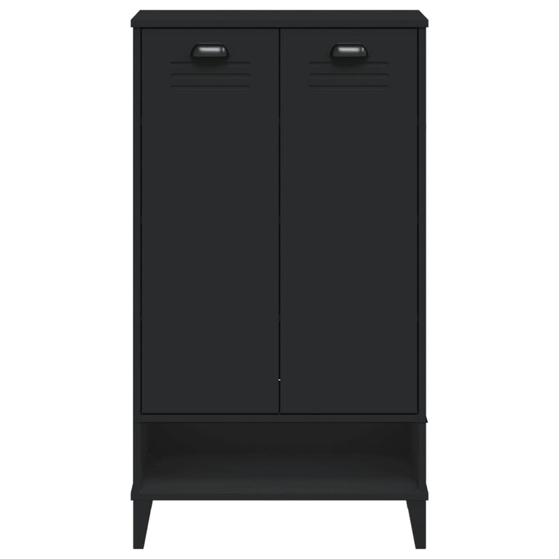 Shoe Cabinet VIKEN Black Engineered Wood