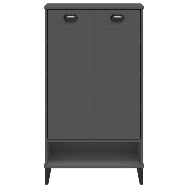 Shoe Cabinet VIKEN Anthracite Grey Engineered Wood