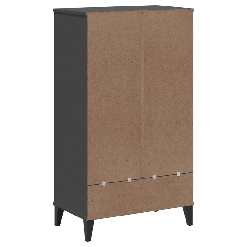 Shoe Cabinet VIKEN Anthracite Grey Engineered Wood