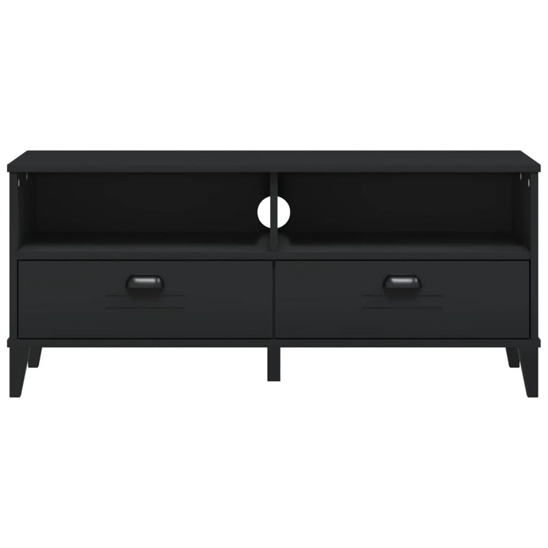 TV Cabinet VIKEN Black Engineered Wood