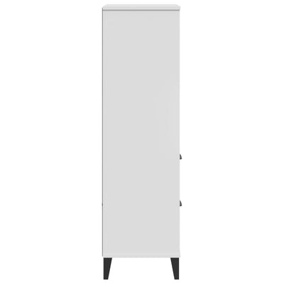 Bookcase VIKEN White 60x35x123 cm Solid Wood Pine