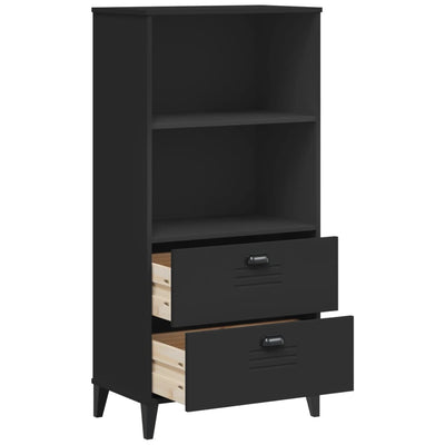 Bookcase VIKEN Black 60x35x123 cm Engineered Wood