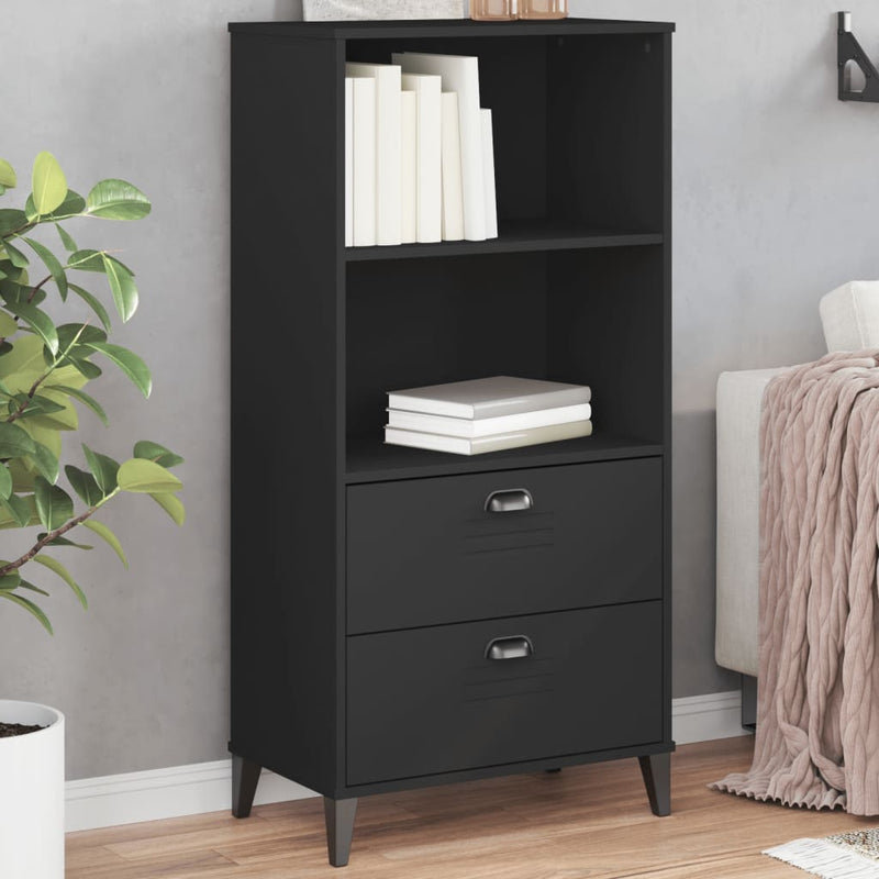 Bookcase VIKEN Black 60x35x123 cm Engineered Wood