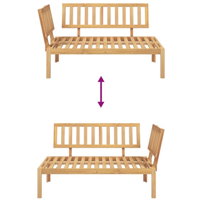 Garden Pallet Corner Sofa Solid Wood Acacia