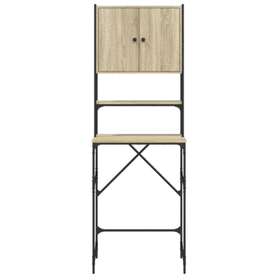 Washing Machine Cabinet Sonoma Oak 68x48.5x194 cm Engineered Wood