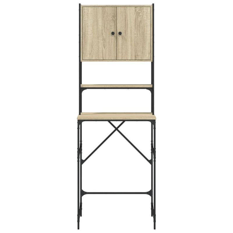 Washing Machine Cabinet Sonoma Oak 68x48.5x194 cm Engineered Wood