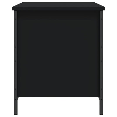 Storage Bench Black 80x42.5x50 cm Engineered Wood