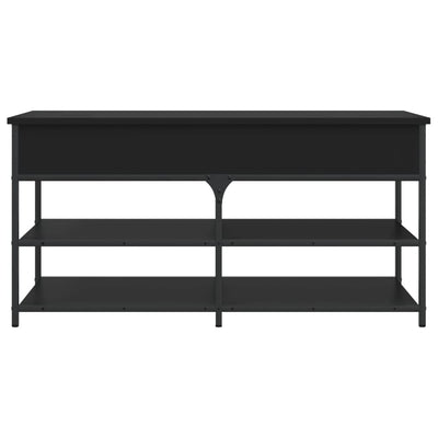 Shoe Bench Black 100x42.5x50 cm Engineered Wood