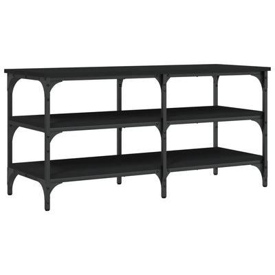 Shoe Bench Black 100x38.5x49 cm Engineered Wood