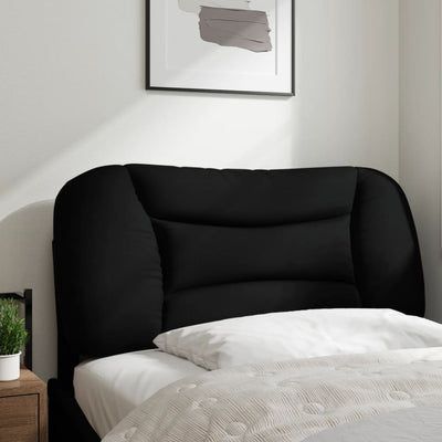 Headboard Cushion Black 90 cm Fabric