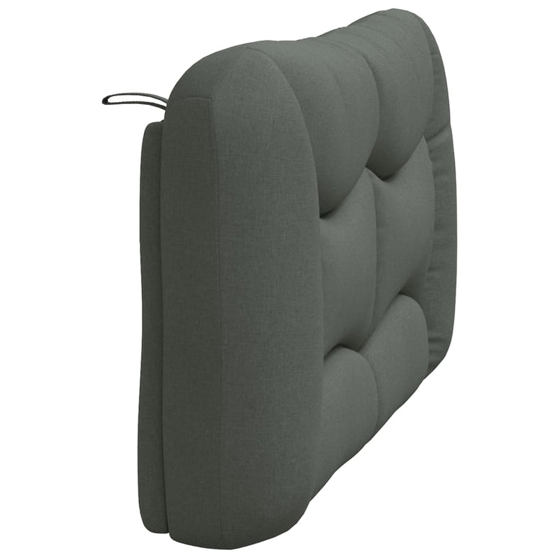 Headboard Cushion Dark Grey 137 cm Fabric