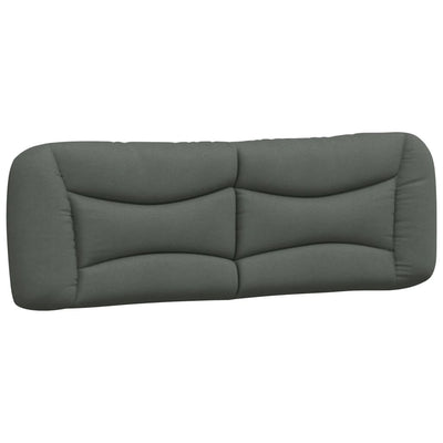 Headboard Cushion Dark Grey 153 cm Fabric