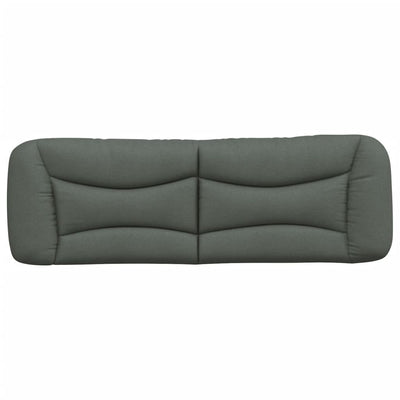 Headboard Cushion Dark Grey 153 cm Fabric