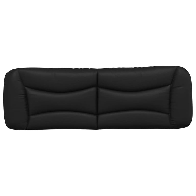 Headboard Cushion Black 153 cm Faux Leather