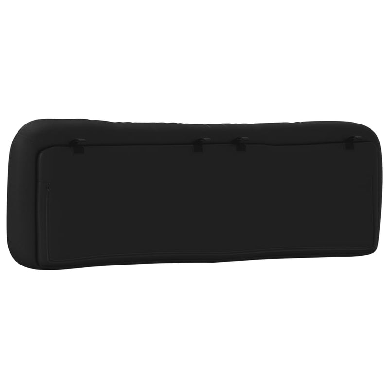 Headboard Cushion Black 153 cm Faux Leather