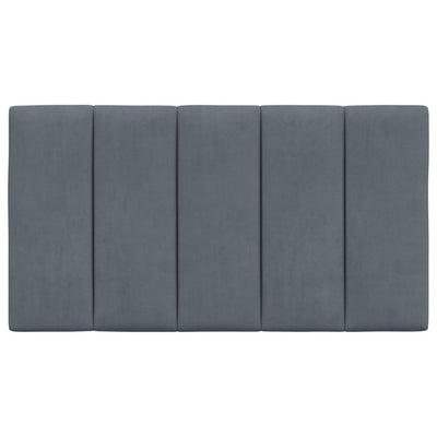 Headboard Cushion Dark Grey 90 cm Velvet