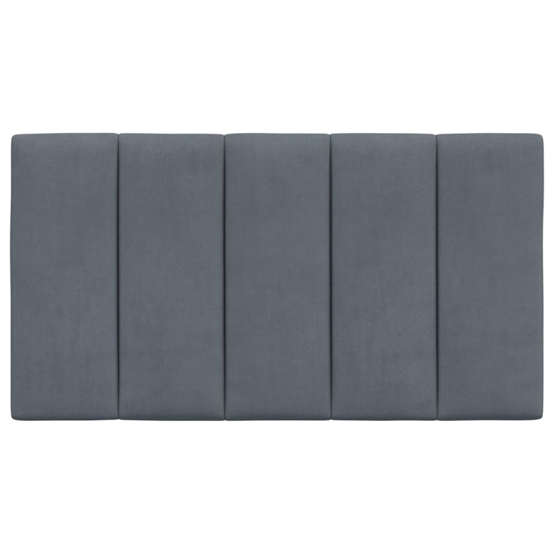 Headboard Cushion Dark Grey 90 cm Velvet