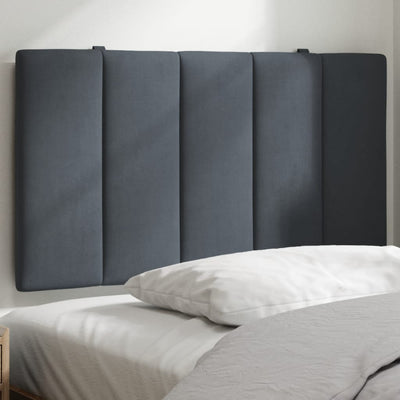 Headboard Cushion Dark Grey 90 cm Velvet