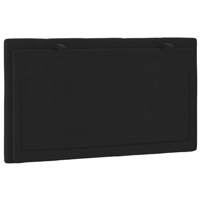 Headboard Cushion Black 90 cm Velvet