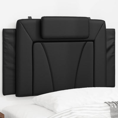 Headboard Cushion Black 90 cm Faux Leather