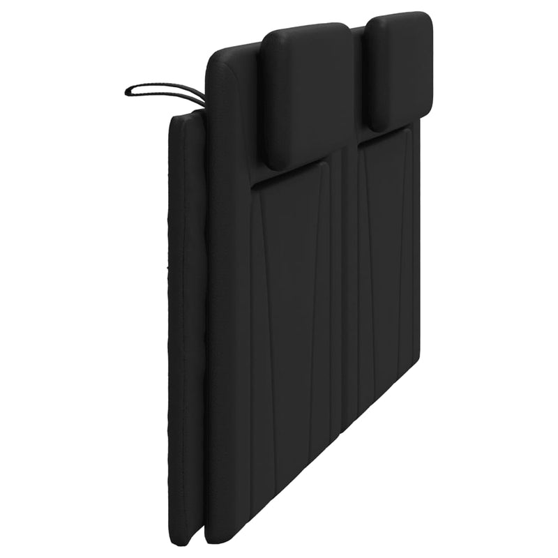 Headboard Cushion Black 183 cm Faux Leather