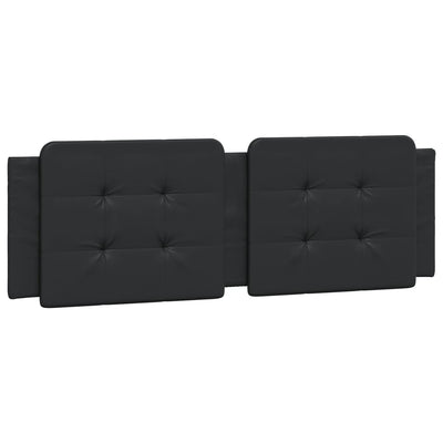 Headboard Cushion Black 153 cm Faux Leather