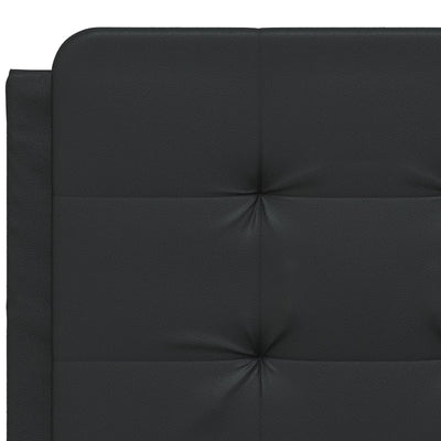 Bed Frame without Mattress Black 137x187 cm Double Faux Leather