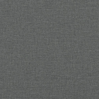 Bed Frame with Headboard Dark Grey 92x187 cm Single Size Fabric