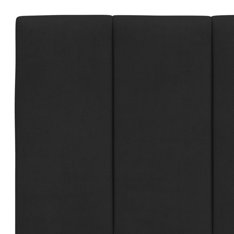 Bed Frame with Headboard Black 153x203 cm Queen Size Velvet