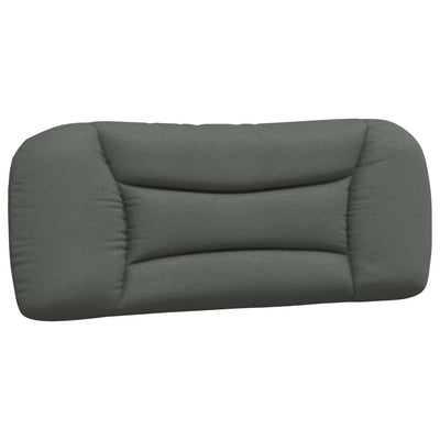 Bed Frame with LED without Mattress Dark Grey 107x203 cm King Single Fabric
