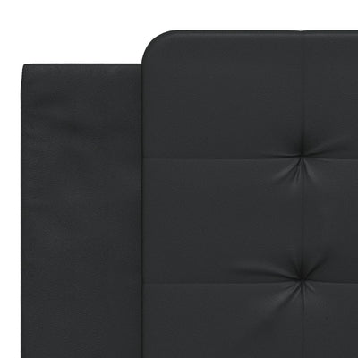 Bed Frame with LED without Mattress Black 183x203 cm King