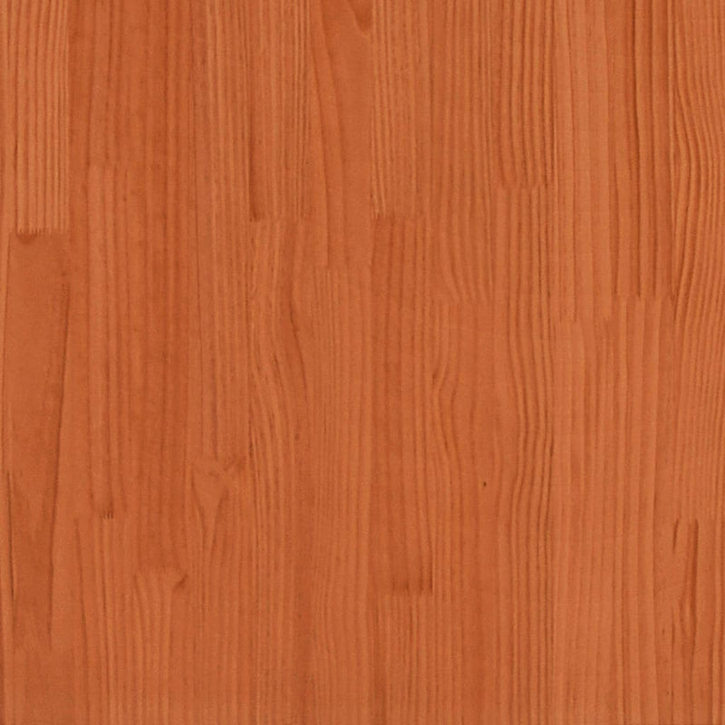 Coffee Table Wax Brown 110x50x33.5 cm Solid Wood Pine