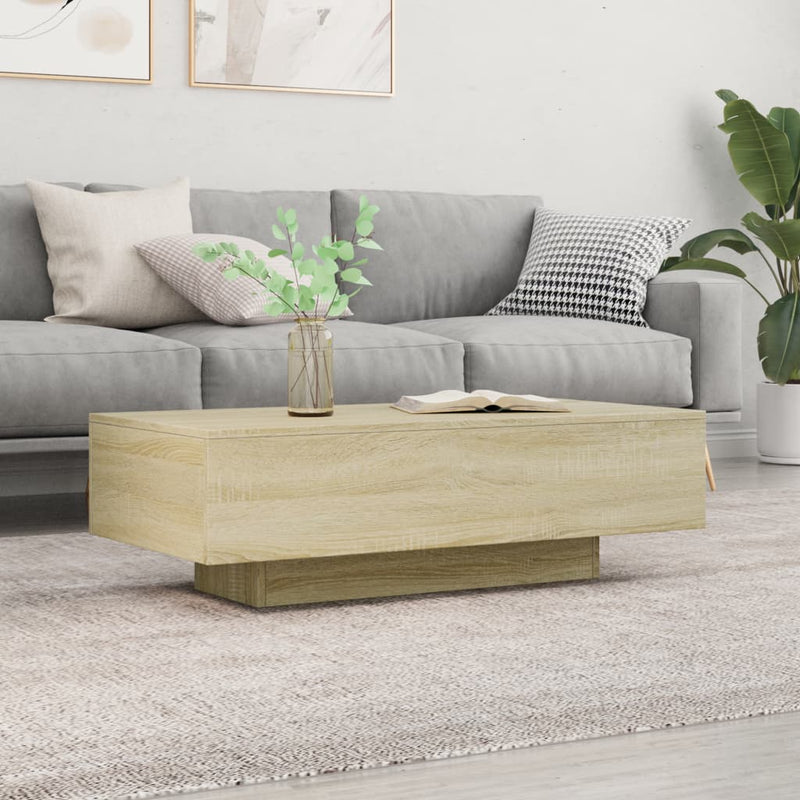 Coffee Table Sonoma Oak 100x49.5x31 cm Engineered Wood