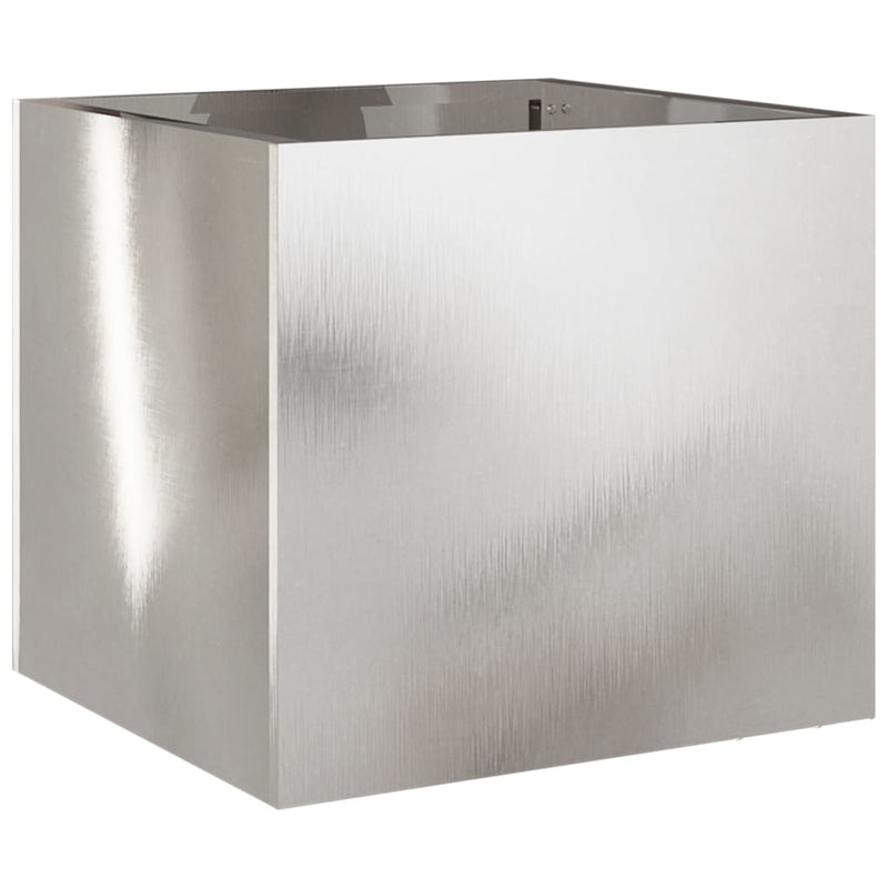 Planters 2 pcs Silver 32x30x29 cm Stainless Steel