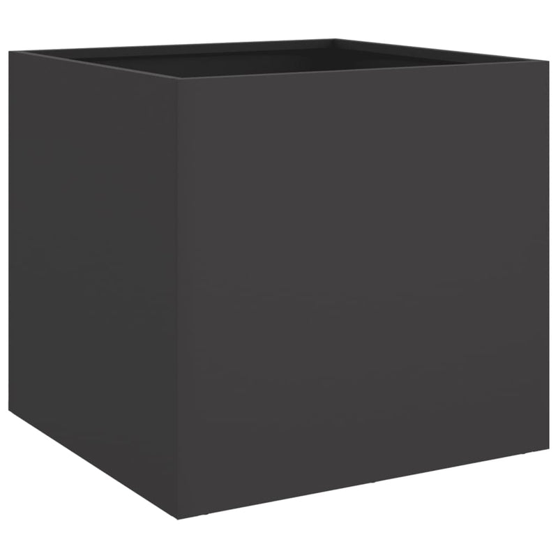 Planter Black 49x47x46 cm Steel