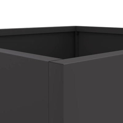 Planter Black 49x47x46 cm Steel