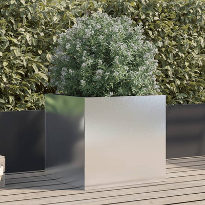 Planter Silver 49x47x46 cm Stainless Steel