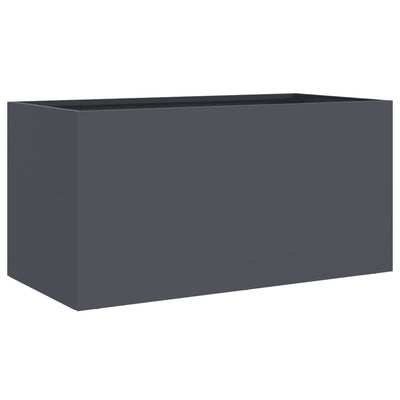 Planter Anthracite 62x30x29 cm Steel