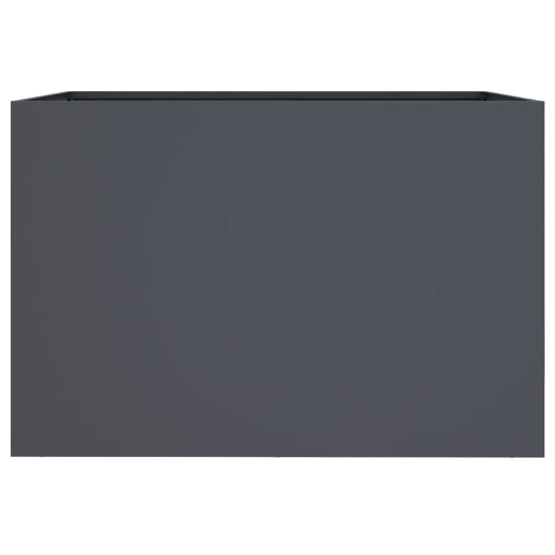 Planter Anthracite 62x40x39 cm Steel